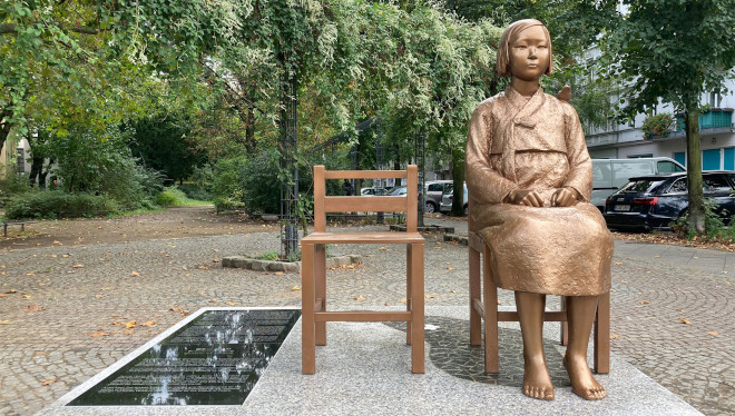 Eine Trostfrauen-Statue stellt Deutschland auf die Probe