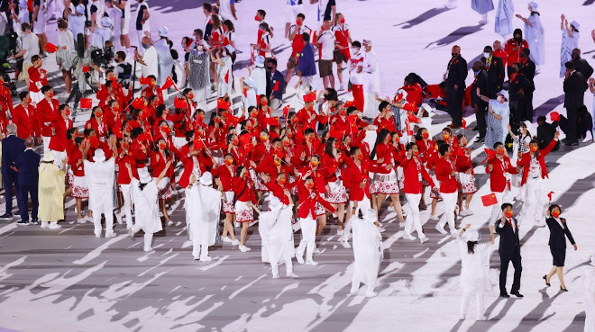 Die Olympische Eröffnungsfeier in Tokyo trifft auf eine finstere Stimmung